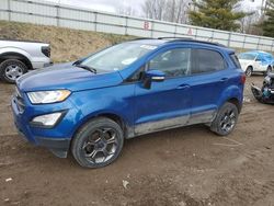 Ford Ecosport salvage cars for sale: 2018 Ford Ecosport SES