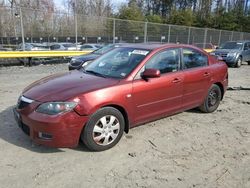 Salvage cars for sale at Waldorf, MD auction: 2008 Mazda 3 I