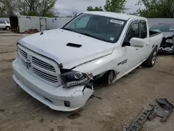 Salvage trucks for sale at Bridgeton, MO auction: 2017 Dodge RAM 1500 Sport