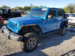 Salvage cars for sale from Copart Riverview, FL: 2015 Jeep Wrangler Unlimited Sport