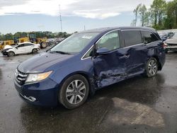 Salvage cars for sale at Dunn, NC auction: 2014 Honda Odyssey Touring