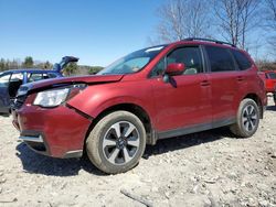 Salvage cars for sale from Copart Candia, NH: 2017 Subaru Forester 2.5I Premium