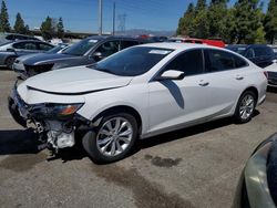 Salvage cars for sale at Rancho Cucamonga, CA auction: 2021 Chevrolet Malibu LT