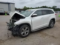 Salvage cars for sale at Florence, MS auction: 2017 Toyota Highlander Limited