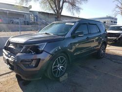 Salvage cars for sale at Albuquerque, NM auction: 2016 Ford Explorer Sport