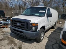 Salvage cars for sale from Copart Woodhaven, MI: 2012 Ford Econoline E250 Van