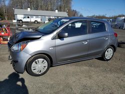 Salvage cars for sale from Copart East Granby, CT: 2017 Mitsubishi Mirage ES