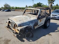 Salvage cars for sale at San Martin, CA auction: 1998 Jeep Wrangler / TJ Sport