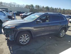 Salvage cars for sale at Exeter, RI auction: 2015 Jeep Cherokee Limited