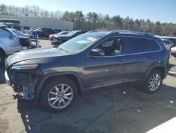 Salvage cars for sale from Copart Exeter, RI: 2015 Jeep Cherokee Limited