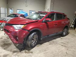 Salvage cars for sale at West Mifflin, PA auction: 2018 Toyota Rav4 HV LE