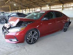 Nissan salvage cars for sale: 2020 Nissan Sentra SR