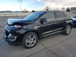 Salvage cars for sale at Littleton, CO auction: 2017 Ford Edge Titanium