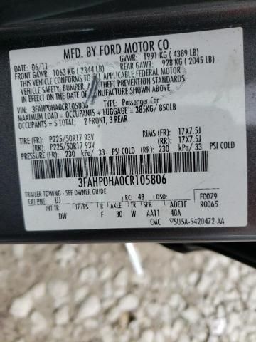 2012 Ford Fusion SE