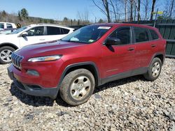 Salvage cars for sale from Copart Candia, NH: 2015 Jeep Cherokee Sport