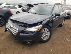 Salvage cars for sale at Elgin, IL auction: 2017 Subaru Outback 2.5I Premium