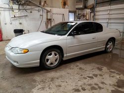 Chevrolet Montecarlo salvage cars for sale: 2003 Chevrolet Monte Carlo SS