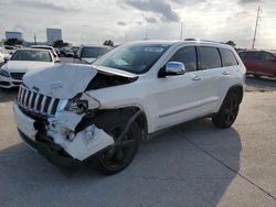 Jeep Grand Cherokee Overland salvage cars for sale: 2012 Jeep Grand Cherokee Overland