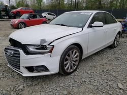 Salvage cars for sale from Copart Waldorf, MD: 2013 Audi A4 Premium