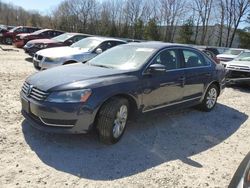Salvage cars for sale at North Billerica, MA auction: 2013 Volkswagen Passat SEL