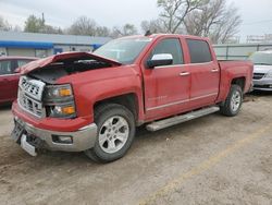 Salvage cars for sale at Wichita, KS auction: 2015 Chevrolet Silverado K1500 LTZ