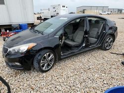 Salvage cars for sale from Copart New Braunfels, TX: 2015 KIA Forte EX