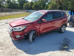 Vehiculos salvage en venta de Copart Fort Pierce, FL: 2017 Ford Escape Titanium