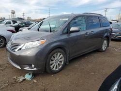 Salvage cars for sale from Copart Chicago Heights, IL: 2017 Toyota Sienna XLE