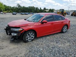 Salvage cars for sale at Tifton, GA auction: 2022 Honda Civic LX