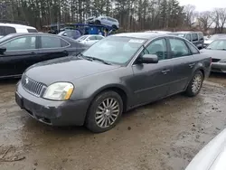 Salvage cars for sale at North Billerica, MA auction: 2005 Mercury Montego Premier