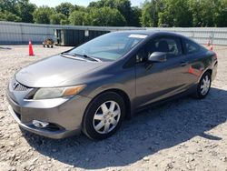Salvage cars for sale from Copart Augusta, GA: 2012 Honda Civic LX