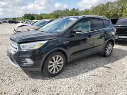 Salvage cars for sale from Copart Houston, TX: 2017 Ford Escape Titanium