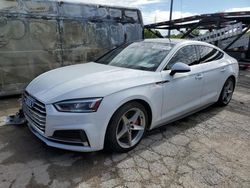 Salvage cars for sale at Bridgeton, MO auction: 2018 Audi A5 Premium Plus S-Line