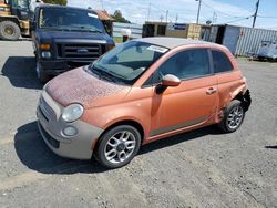 Fiat 500 salvage cars for sale: 2012 Fiat 500 POP