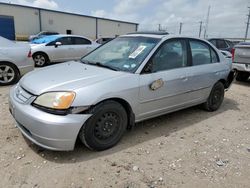 Salvage cars for sale from Copart Haslet, TX: 2002 Honda Civic EX