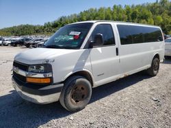 Salvage trucks for sale at Hurricane, WV auction: 2005 Chevrolet Express G3500