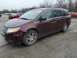 Salvage cars for sale from Copart Ellwood City, PA: 2012 Honda Odyssey EXL