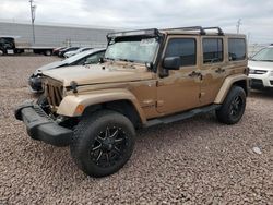 Vehiculos salvage en venta de Copart Phoenix, AZ: 2015 Jeep Wrangler Unlimited Sahara