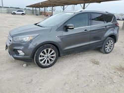Vehiculos salvage en venta de Copart Temple, TX: 2017 Ford Escape Titanium