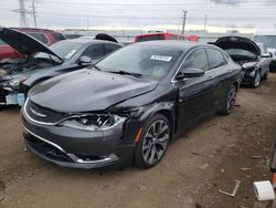 Salvage cars for sale at Elgin, IL auction: 2015 Chrysler 200 C