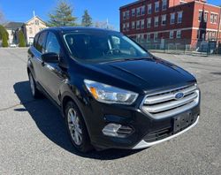 Salvage cars for sale at North Billerica, MA auction: 2017 Ford Escape SE