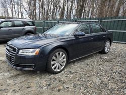 Salvage cars for sale at Candia, NH auction: 2016 Audi A8 L Quattro