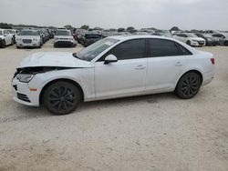 Salvage cars for sale at San Antonio, TX auction: 2017 Audi A4 Premium