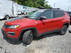 Salvage cars for sale at Riverview, FL auction: 2021 Jeep Compass Trailhawk
