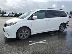 Salvage cars for sale from Copart Rancho Cucamonga, CA: 2014 Toyota Sienna Sport