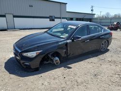 Salvage cars for sale at Leroy, NY auction: 2014 Infiniti Q50 Hybrid Premium