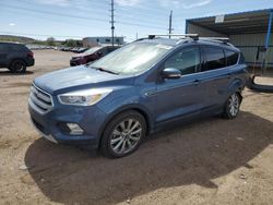Salvage cars for sale at Colorado Springs, CO auction: 2018 Ford Escape Titanium