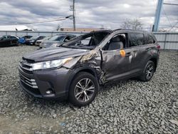 Toyota Highlander salvage cars for sale: 2017 Toyota Highlander LE