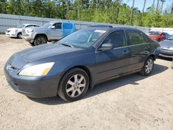 Salvage cars for sale from Copart Harleyville, SC: 2005 Honda Accord EX