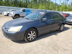 Vehiculos salvage en venta de Copart Harleyville, SC: 2005 Honda Accord EX